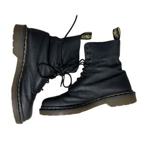 Dr. Martens Black Leather Booties